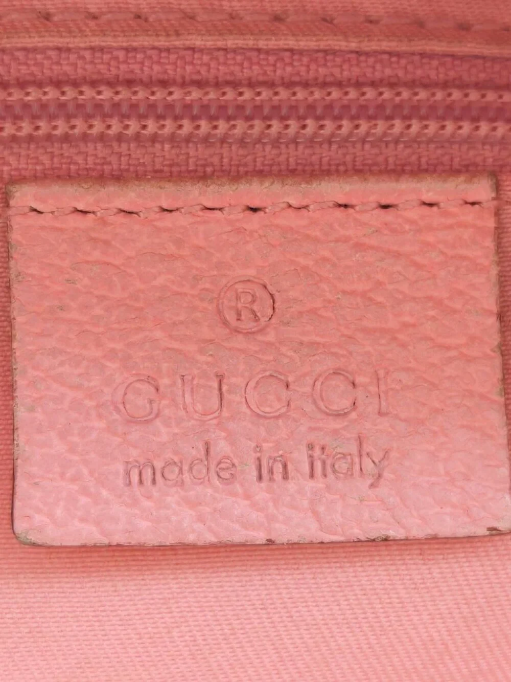 Gucci GG Canvas Pink Leather Tote Bag Gold Hardware Shoulder Bag Made in Italy